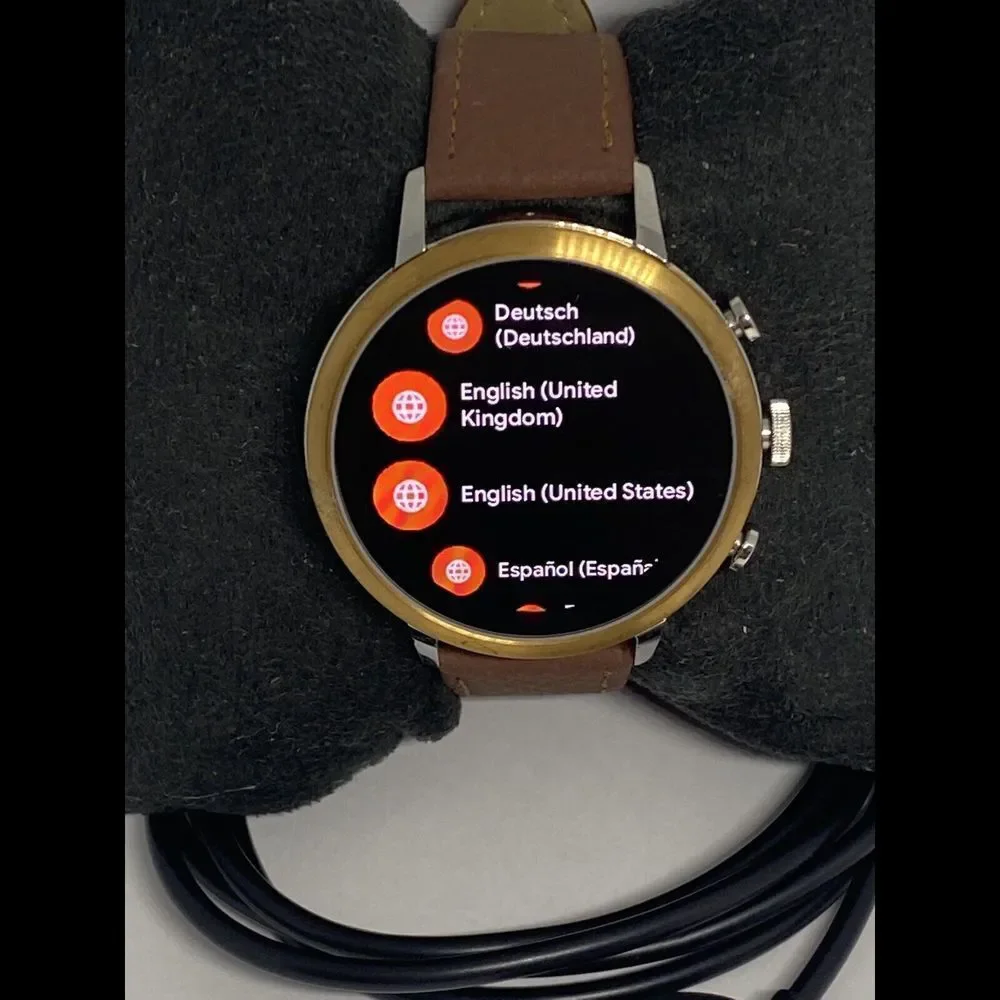 Fossil Gen 4 Authentic Digital Dial Smart Watch Custom Band FTW6016 AB502